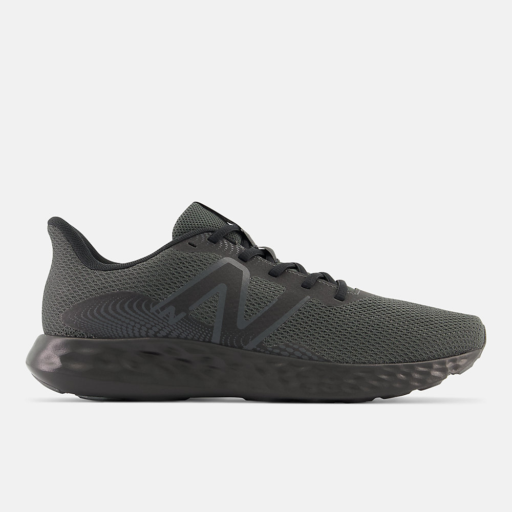 New Balance 411v3 Shoes Blacktop with Black and Dark Silver Metallic